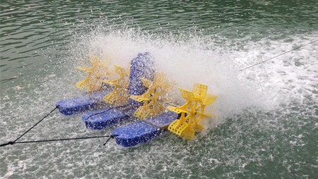 Principiul de aerare al aeratorului de iaz cu pești